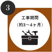 03.工事期間 （約3～4ヶ月）